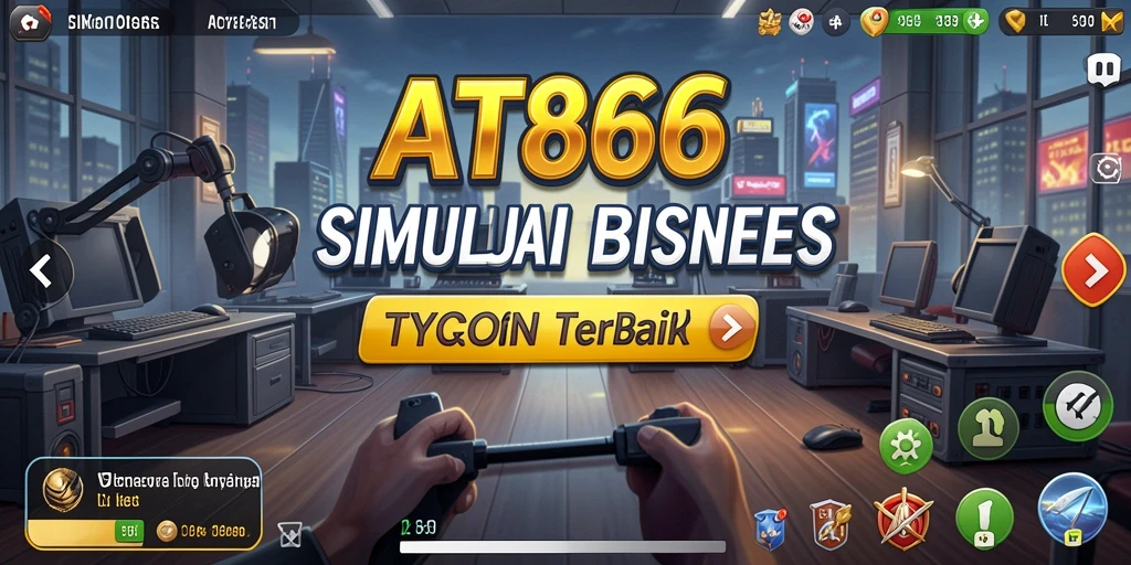 Screenshot gameplay menunjukkan manajemen bisnis yang seru dan strategis.