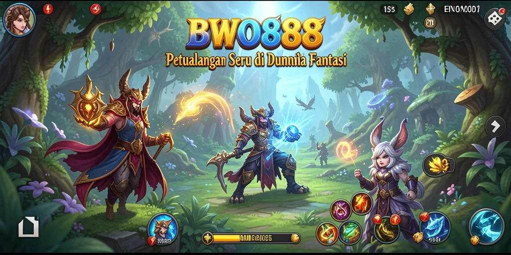 Tampilan gameplay BWO888 menampilkan momen petualangan yang mendebarkan.