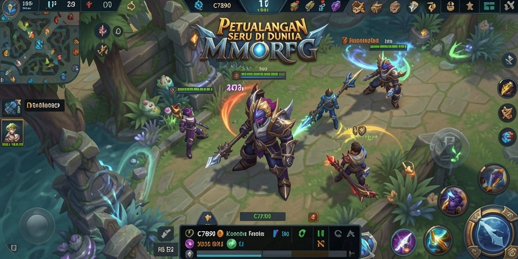 Gameplay seru C7890 yang menampilkan pertarungan epik antar pemain.