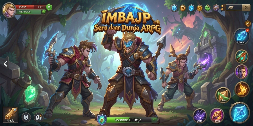 Screenshot gameplay IMBAJP menampilkan aksi seru dalam pertempuran ARPG.