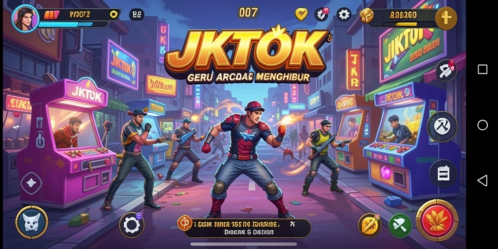 Tampilan gameplay seru dari JKTOK yang penuh tantangan.