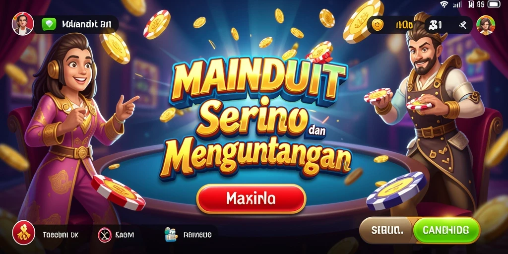 Tampilan gameplay menarik dari MAINDUIT yang menampilkan variasi permainan Kasino.