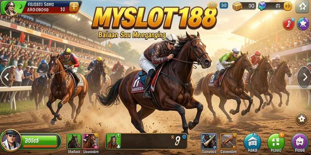 Tampilan menarik dari gameplay Racing di MYSLOT188.