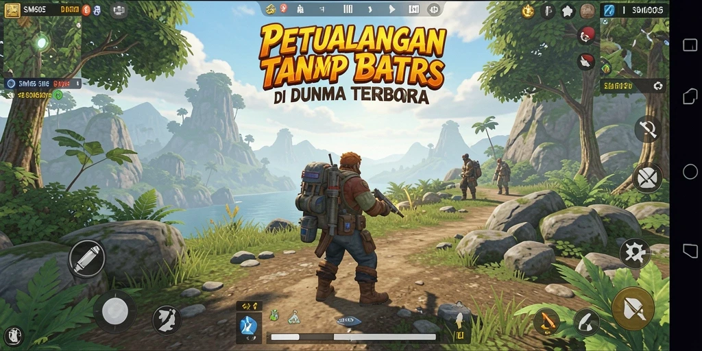 Tampilan gameplay SM605 yang mendebarkan dalam dunia terbuka.