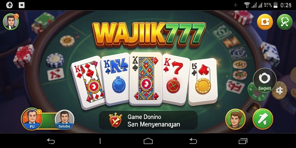 Tangkapan layar gameplay seru dari game Domino WAJIK777.