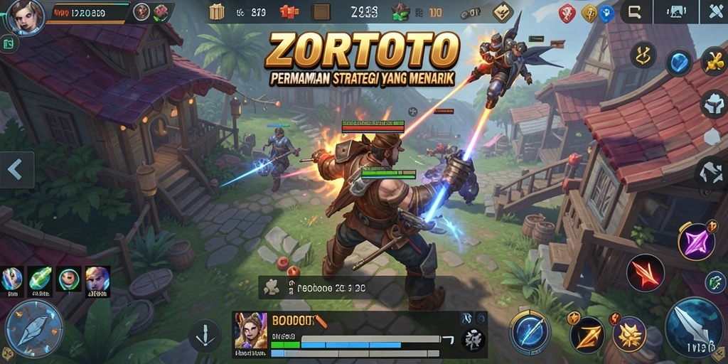 Tampilan gameplay ZORTOTO yang mendebarkan dan strategis.